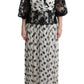 Dolce & Gabbana Elegant Polka Dotted Full Length Gown