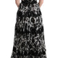 Dolce & Gabbana Elegant Floral Print Silk Gown