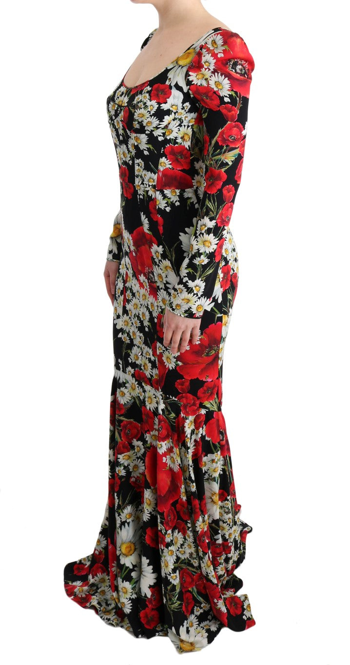 Dolce & Gabbana Elegant Full Length Sheath Floral Dress