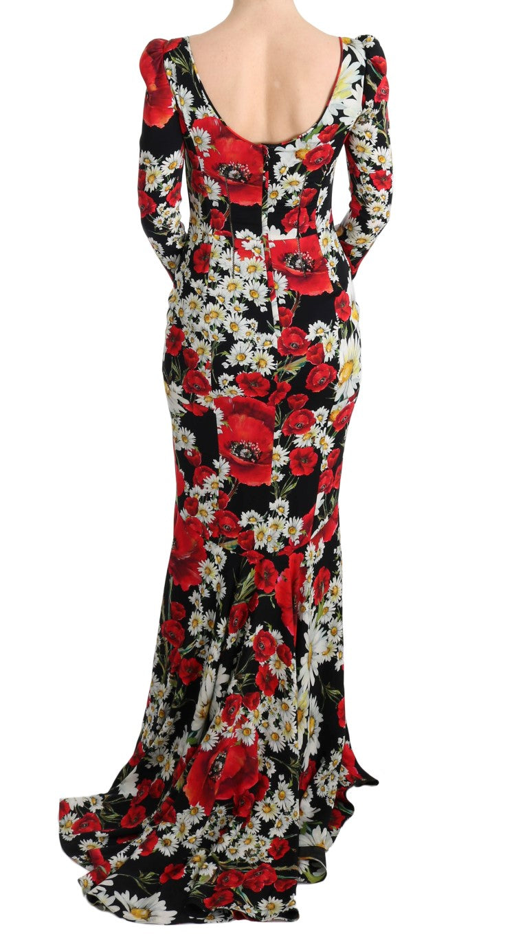 Dolce & Gabbana Elegant Full Length Sheath Floral Dress