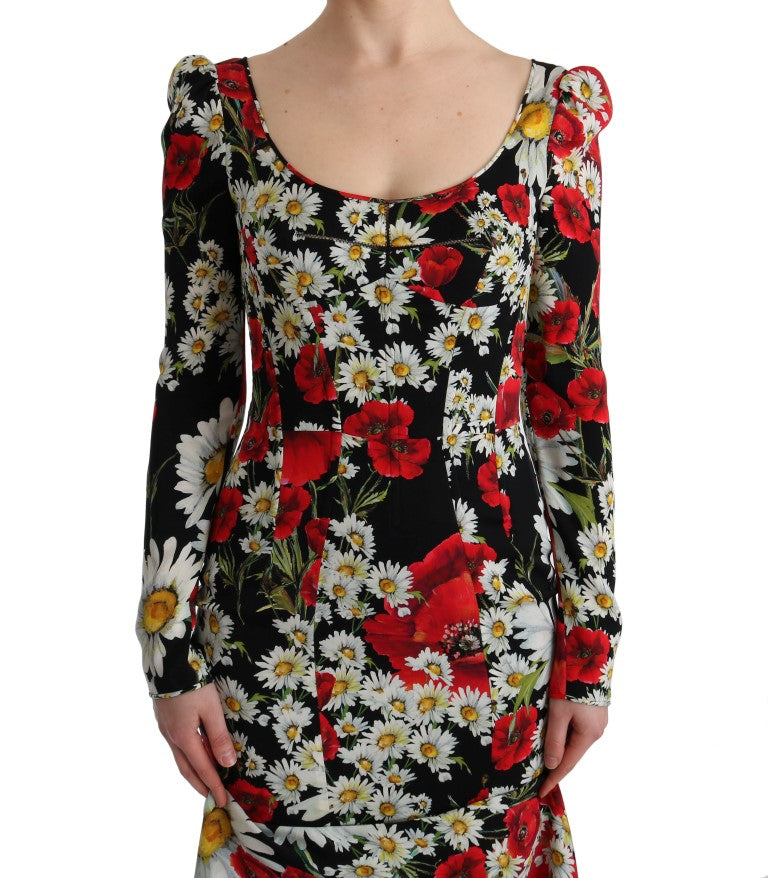 Dolce & Gabbana Elegant Full Length Sheath Floral Dress