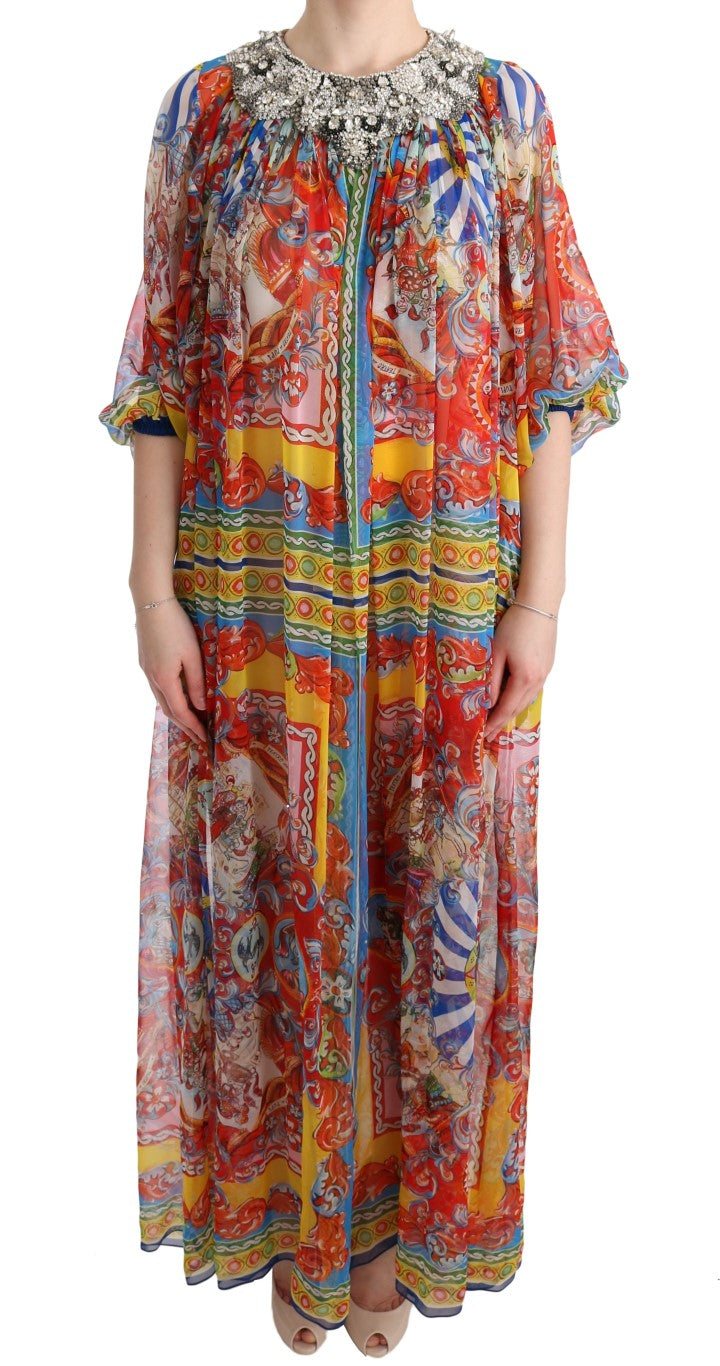 Dolce & Gabbana Elegant Full-Length Tunic Maxi Dress