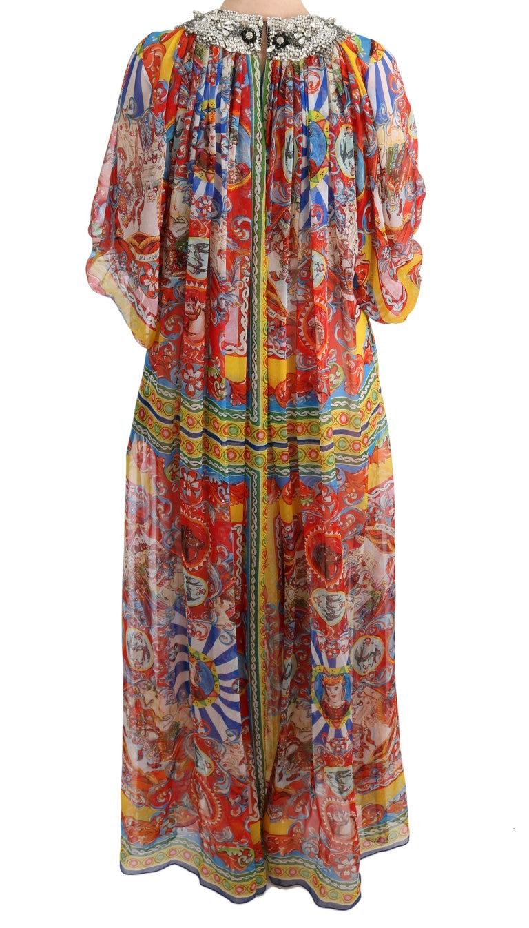 Dolce & Gabbana Elegant Full-Length Tunic Maxi Dress