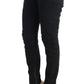 Ermanno Scervino Chic Black Slim Fit Trousers