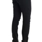 Ermanno Scervino Chic Black Slim Fit Trousers