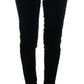 Ermanno Scervino Chic Black Slim Fit Cropped Pants