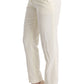 Ermanno Scervino Chic White Regular Fit Pants