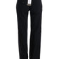 Ermanno Scervino Chic Black Bootcut Formal Pants