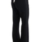 Ermanno Scervino Chic Black Bootcut Formal Pants