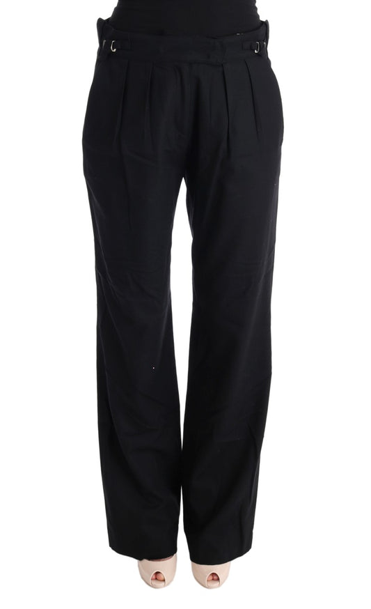 Ermanno Scervino Elegant Black Formal Cotton Pants