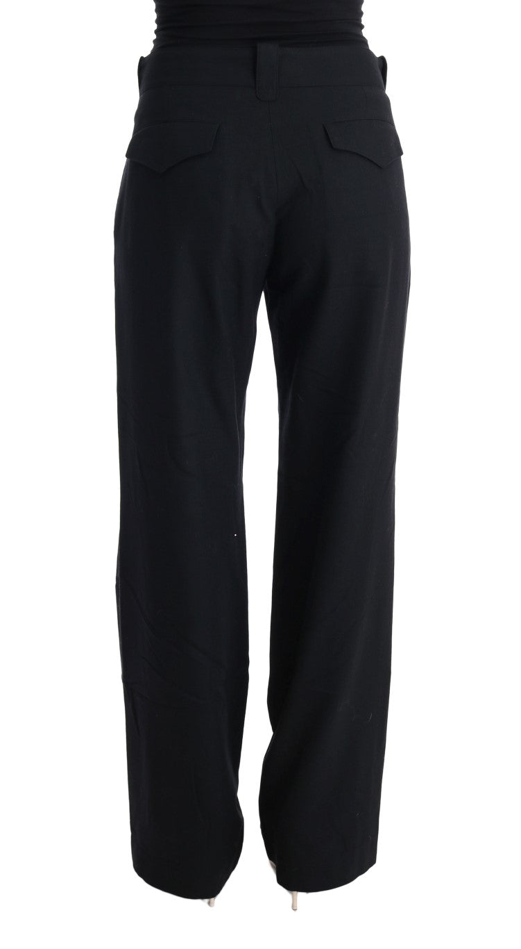 Ermanno Scervino Elegant Black Formal Cotton Pants