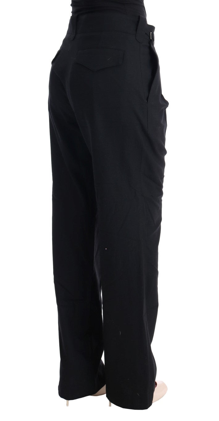 Ermanno Scervino Elegant Black Formal Cotton Pants