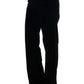 Ermanno Scervino Chic Black Regular Fit Trousers