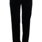 Ermanno Scervino Chic Black Regular Fit Trousers