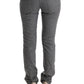 Ermanno Scervino Chic Gray Skinny Pants for Sophisticated Style