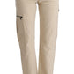 Ermanno Scervino Chic Beige Cropped Wool Pants