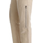 Ermanno Scervino Chic Beige Cropped Wool Pants