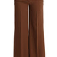 Cavalli Elegant Boot Cut Brown Polyester Pants