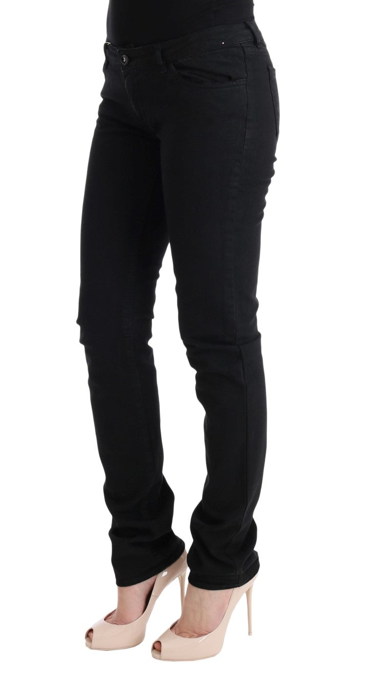 Cavalli Elegant Black Slim Fit Jeans