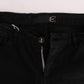 Cavalli Elegant Black Slim Fit Jeans