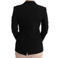 Dolce & Gabbana Elegant Black Jacquard Slim Fit Blazer