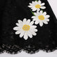 Dolce & Gabbana Black Floral Lace Chamomile Embroidered Dress