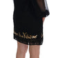 Dolce & Gabbana Black Lace Sequined Shift Dress