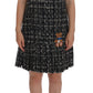 Dolce & Gabbana Elegant Gray Shift Dress with Embroidery Detail