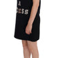 Dolce & Gabbana Elegant Wool Mini Shift Dress with Crystals