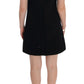 Dolce & Gabbana Elegant Wool Mini Shift Dress with Crystals