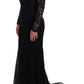 Dolce & Gabbana Elegant Full Length Black Sheath Maxi Dress