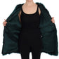 Dolce & Gabbana Exquisite Green Alpaca Fur Long Vest