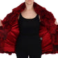 Dolce & Gabbana Luxurious Red Coyote Fur Long Vest Jacket