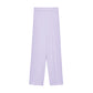 Hinnominate Elegant Purple Straight Crepe Trousers