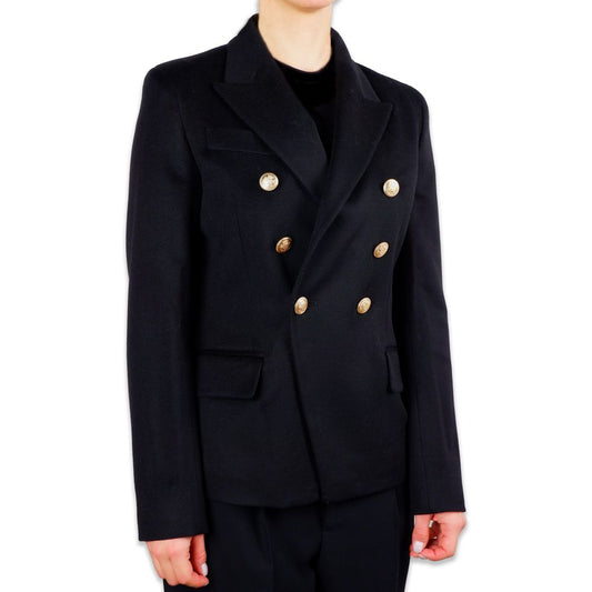 Made in Italy Elegant Double-Breasted Wool Coat