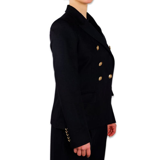 Made in Italy Elegant Double-Breasted Wool Coat