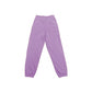 Comme Des Fuckdown Chic Purple Cotton Sweatpants with Logo Print