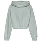 Hinnominate Chic Cropped Hooded Cotton Sweatshirt