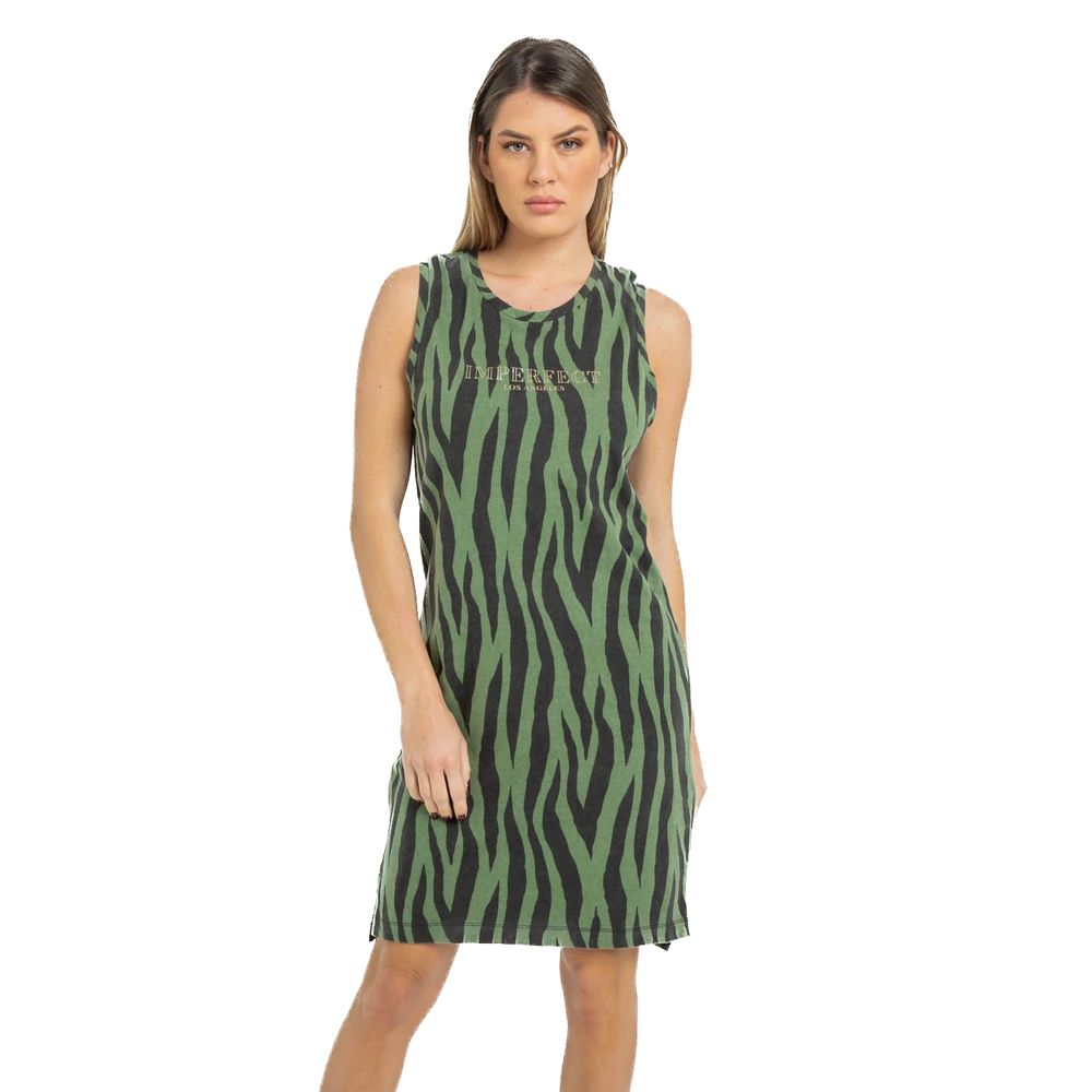 Imperfect Emerald Summer Cotton Camisole Dress