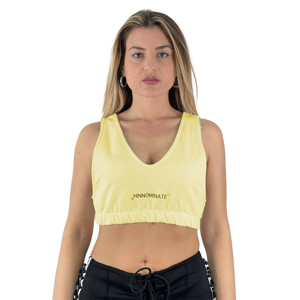 Hinnominate Sunny Yellow Oversized Cotton Top