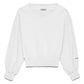 Hinnominate Chic V-Neck Cotton Sweatshirt with Logo Sleeve