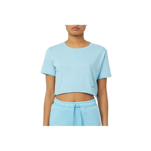 Hinnominate Elegant Light Blue Cotton Tee