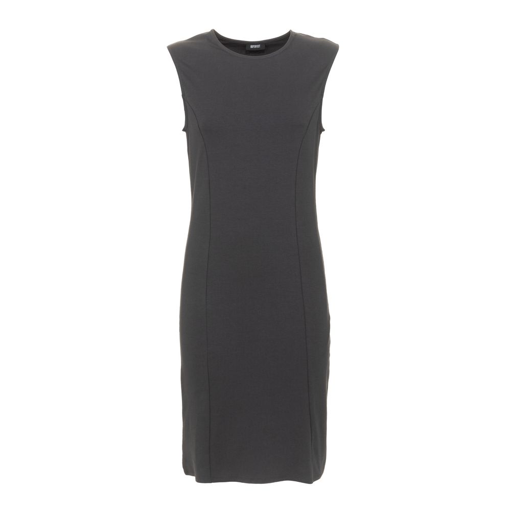 Imperfect Black Cotton Women's Dress