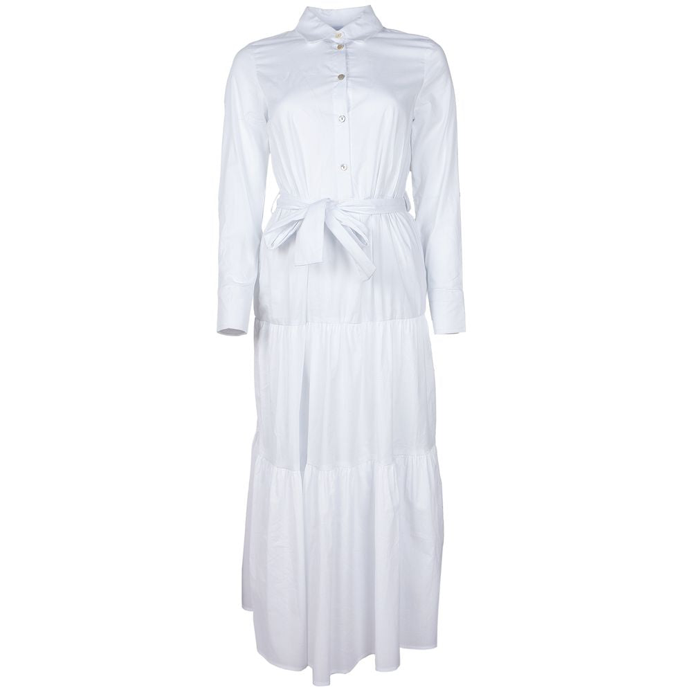 Alpha Studio White Cotton Dress