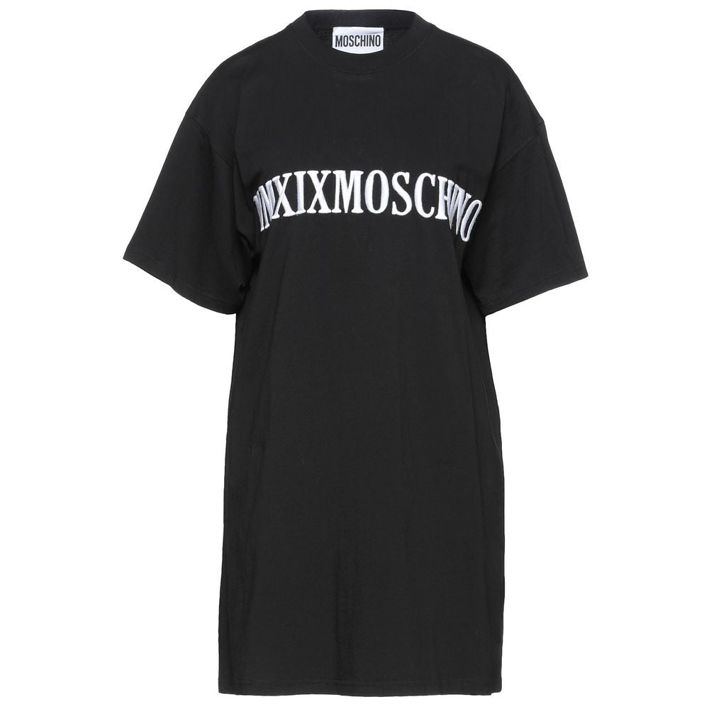 Moschino Couture Black Cotton Dress