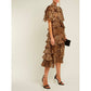 Dolce & Gabbana Brown Silk Dress