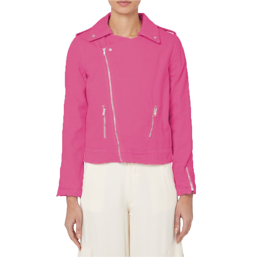 Hinnominate Fuchsia Cotton Jackets & Coat