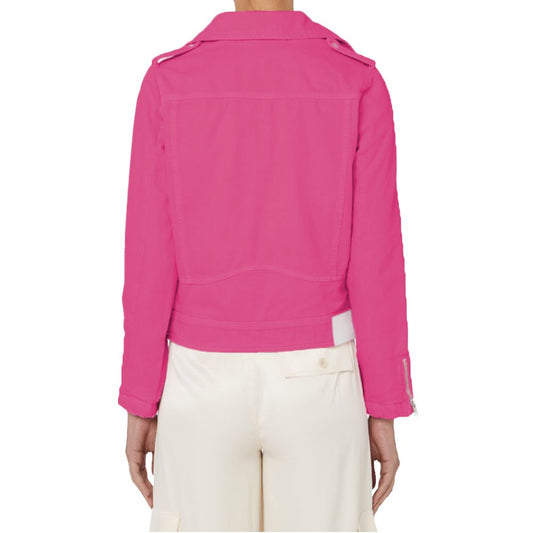 Hinnominate Fuchsia Cotton Jackets & Coat