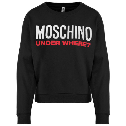 Moschino Black Cotton Sweater