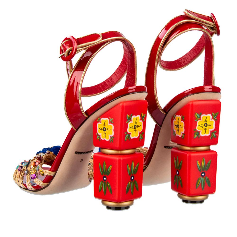 Dolce & Gabbana Sicilian Elegance Leather Clogs